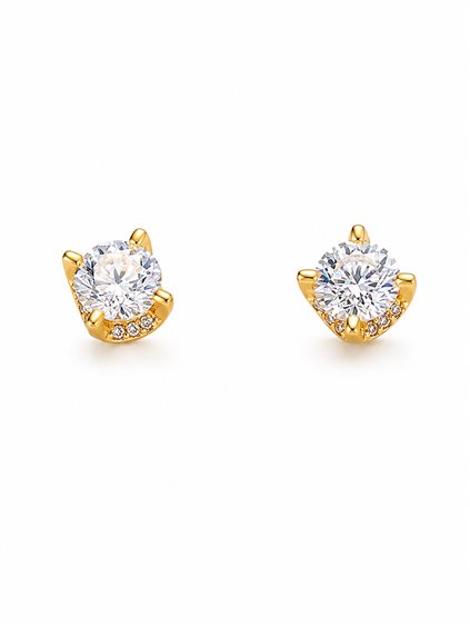 Orecchini Vidali Gioielli Donna in Oro giallo Zircone OROR-16-34 - OROR-16-34